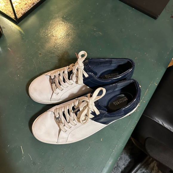Blue and White Micheal Kors Sneakers - Picture 9 of 14